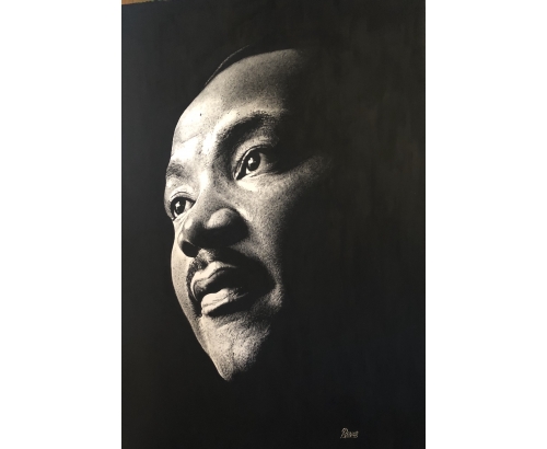 Tableau Street Art MARTIN LUTHER KING