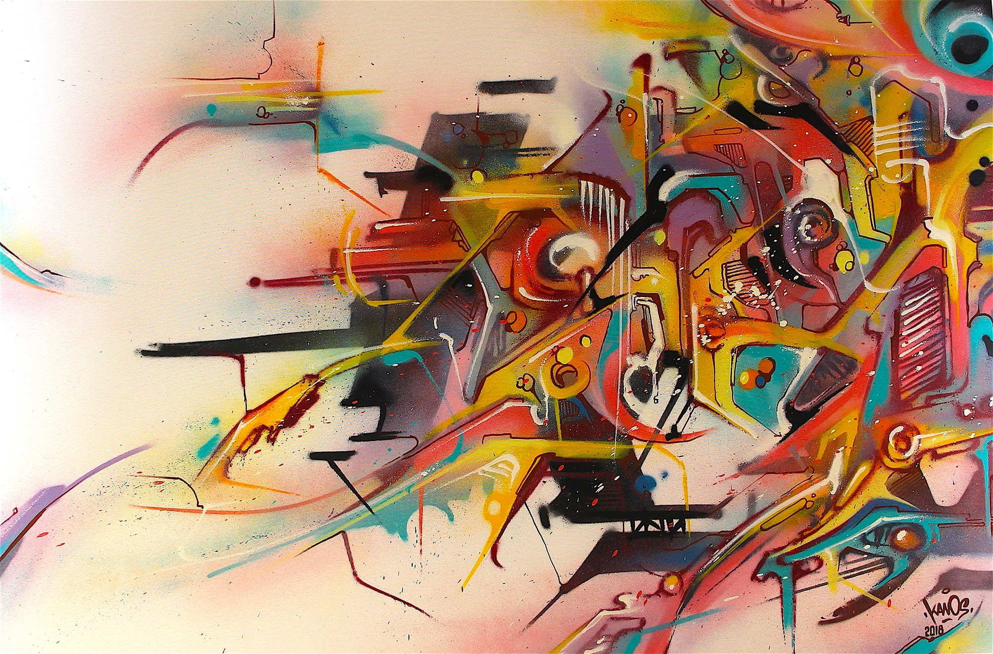 Improvisation Par Kanos We Need Art Galerie D’Art En Ligne