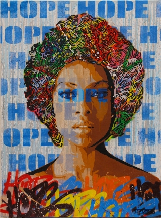 Tableau Street Art HOPE N° 1