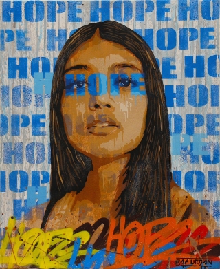 Tableau Street Art HOPE N° 4