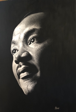 Tableau Street Art MARTIN LUTHER KING