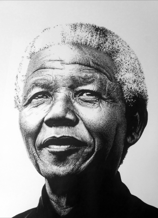 Tableau Street Art NELSON MANDELA